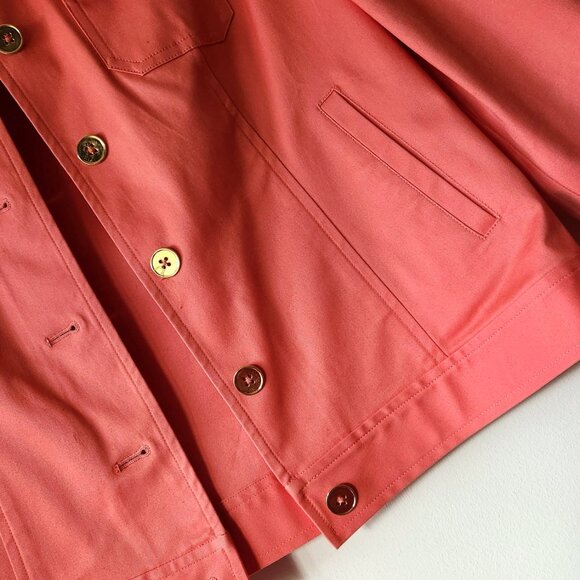 ♦️ Jones New York Signature Petite Sz PM Jacket Coral Pink Color Stretch Like - Picture 6 of 15